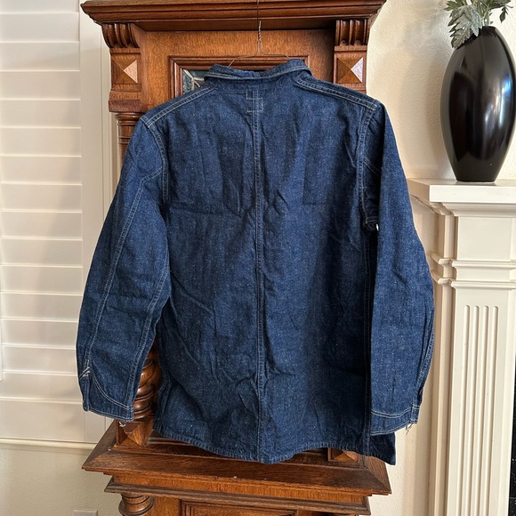 Orslow 1940 Vintage Lined Denim 4 Pocket Coverall Jacket Size 1 - Picture 8 of 11